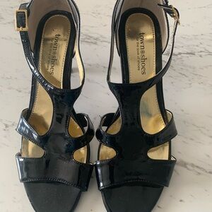 Town Shoes Black Women's Sandals A3